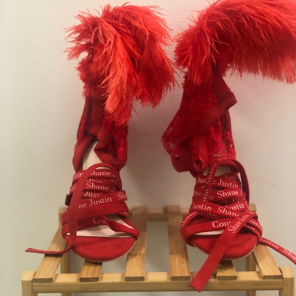 Red Couture Heels - Picture 3 of 3